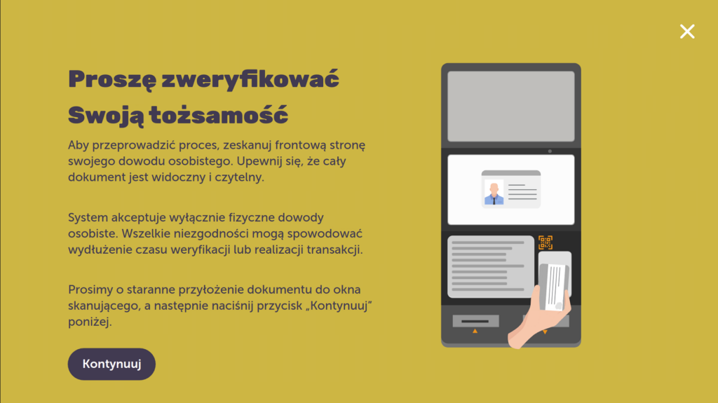 Weryfikacja za pomocą dowodu osobistego